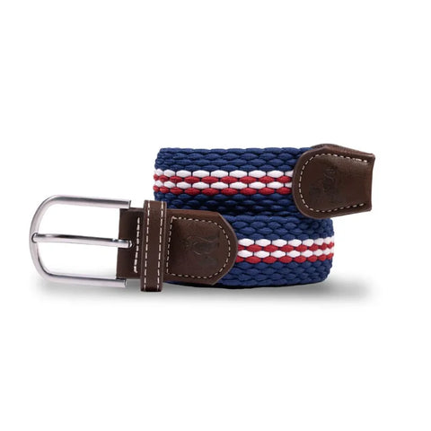 Swole Panda SP-RWB-72 Burgundy Fine Stripe Woven Belt