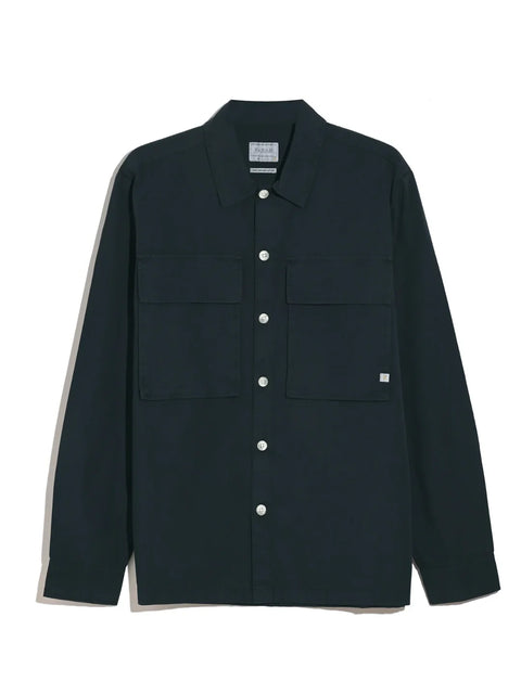 Farah F4WSG035 Ralph Ls Overshirt In True Navy