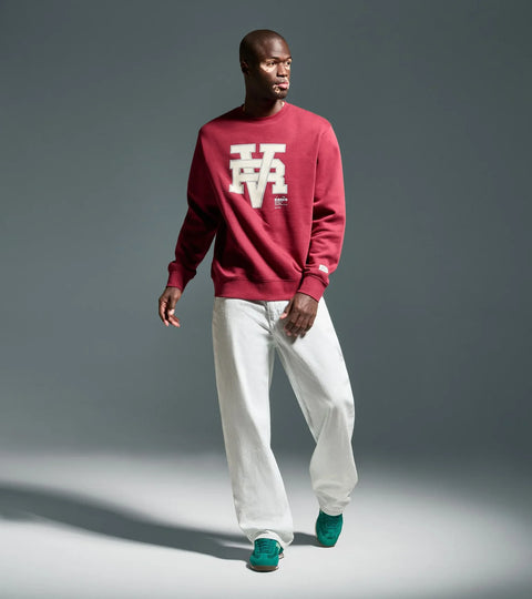 Diadora Sweatshirt Crew Neck Run Valley In Rhubarb