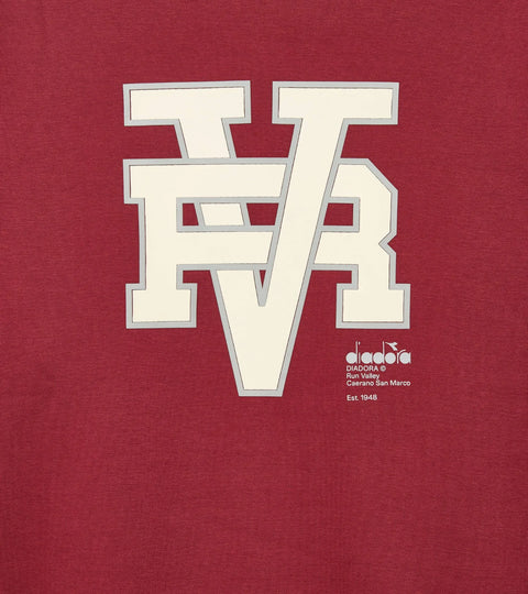 Diadora Sweatshirt Crew Neck Run Valley In Rhubarb