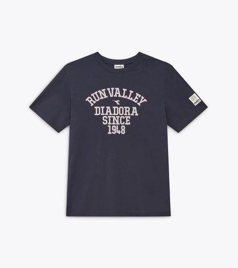 Diadora T-Shirt SS Run Valley In Blue Denim