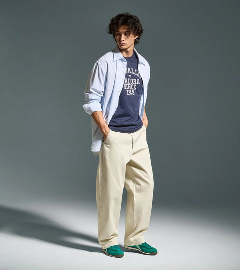 Diadora T-Shirt SS Run Valley In Blue Denim