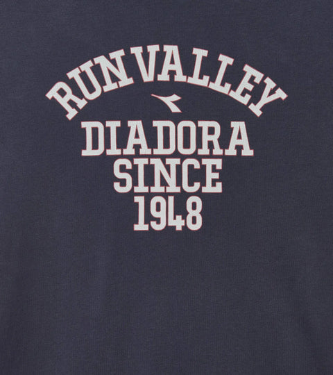 Diadora T-Shirt SS Run Valley In Blue Denim