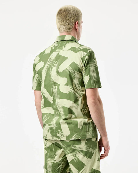 Weekend Offender Toshima Camo SS Shirt In Sapling