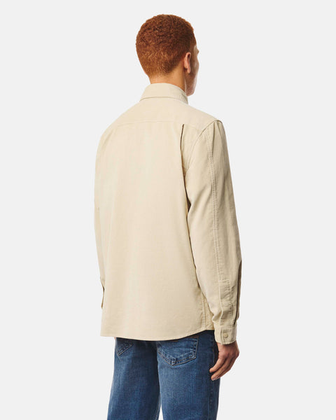 Weekend Offender Erding Cord Cord Shirt In Calcium