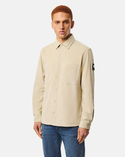 Weekend Offender Erding Cord Cord Shirt In Calcium