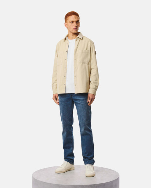 Weekend Offender Erding Cord Cord Shirt In Calcium