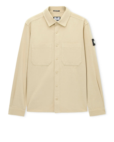 Weekend Offender Erding Cord Cord Shirt In Calcium