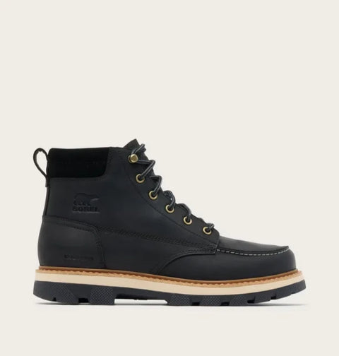 Sorel NM5386010 LARK-47 MOC TOE WP-Black, Bleached Ceramic