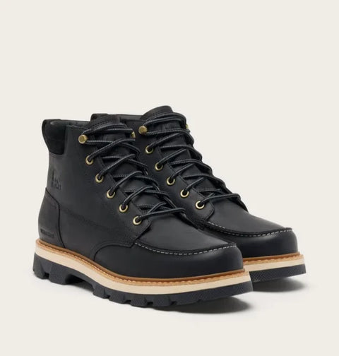 Sorel NM5386010 LARK-47 MOC TOE WP-Black, Bleached Ceramic
