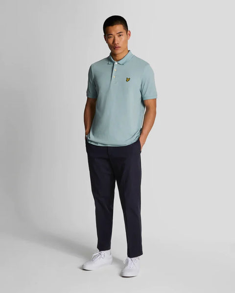 Lyle & Scott SP2002V Rally Tipped Polo Shirt In Slate Blue