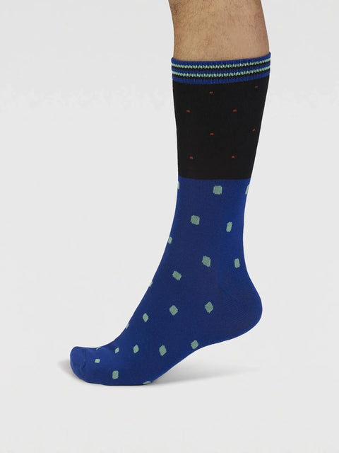 Thought SPM912 Rowan Spot Bamboo Socks In Black5056702305818