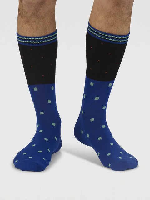 Thought SPM912 Rowan Spot Bamboo Socks In Black5056702305818