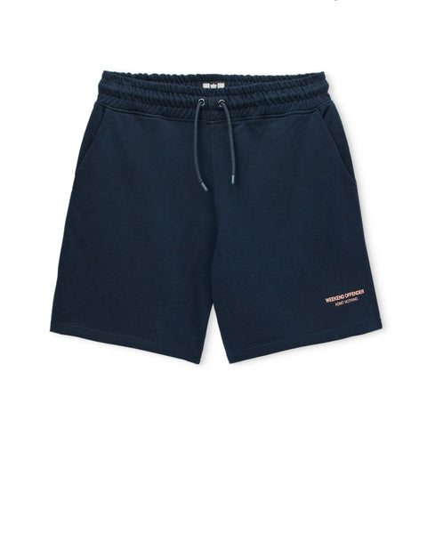 Weekend Offender Mytros Jogger Short In Navy/Coral