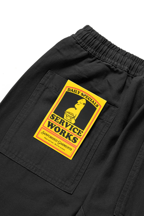 Service Works SW001 Classic Chef Pants - Black