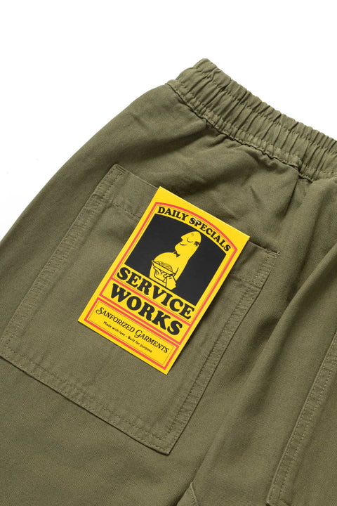Service Works SW001 Classic Chef Pants - Olive