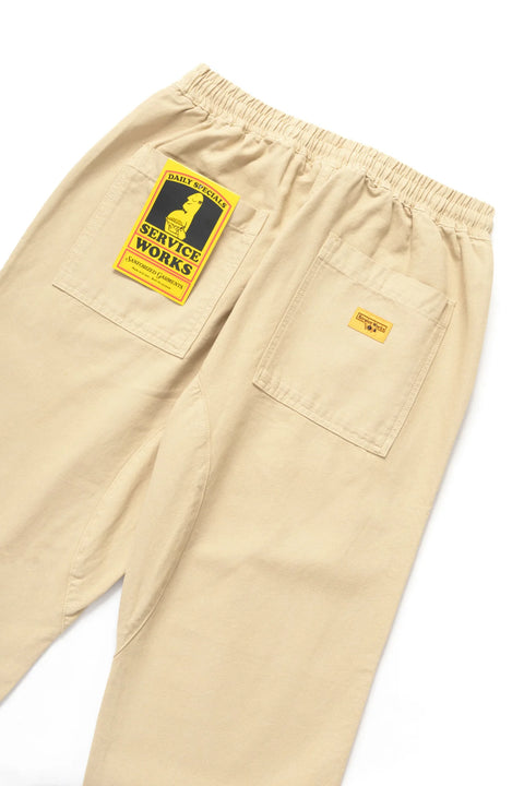 Service Works SW001 Classic Chef Pants - Pale Khaki