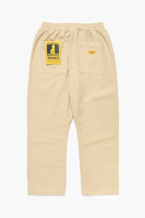 Service Works SW001 Classic Chef Pants - Pale Khaki