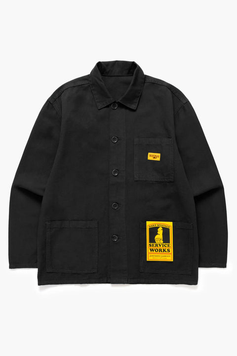 Service Works SW009 Classic Chore Shirt In Black