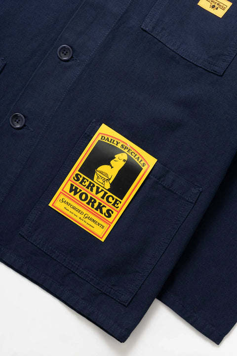 Service Works SW009 Canvas Chore Shirt - Dark Navy