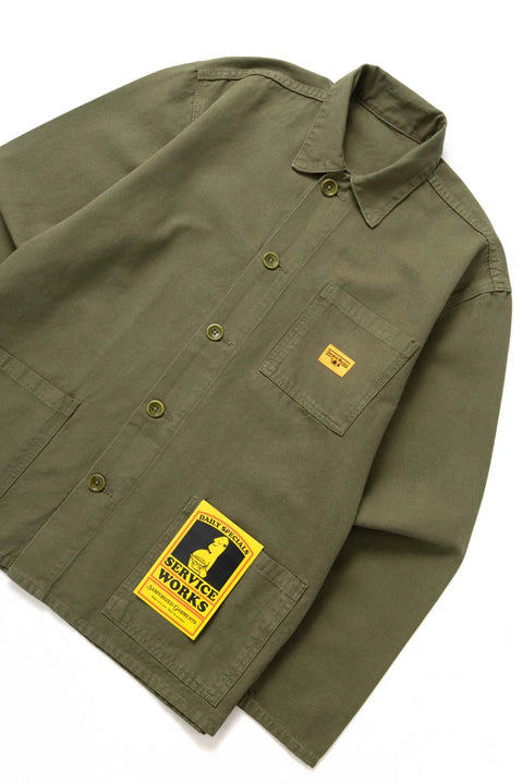 Service Works SW009 Canvas Chore Shirt - Olive