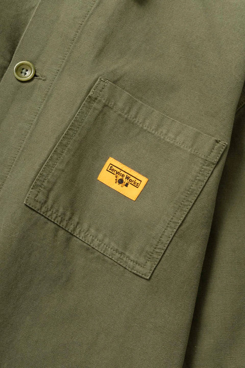 Service Works SW009 Canvas Chore Shirt - Olive