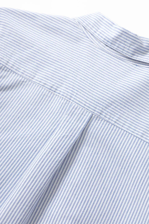 Service Works SW091 Waiter Shirt - Oxford Blue Stripe