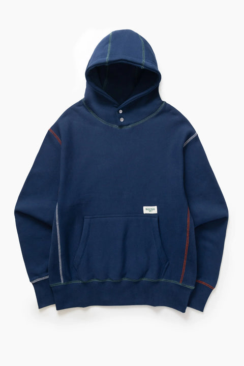 Service Works SW122 Contrast Stitch Hoodie - Navy