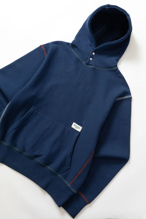 Service Works SW122 Contrast Stitch Hoodie - Navy