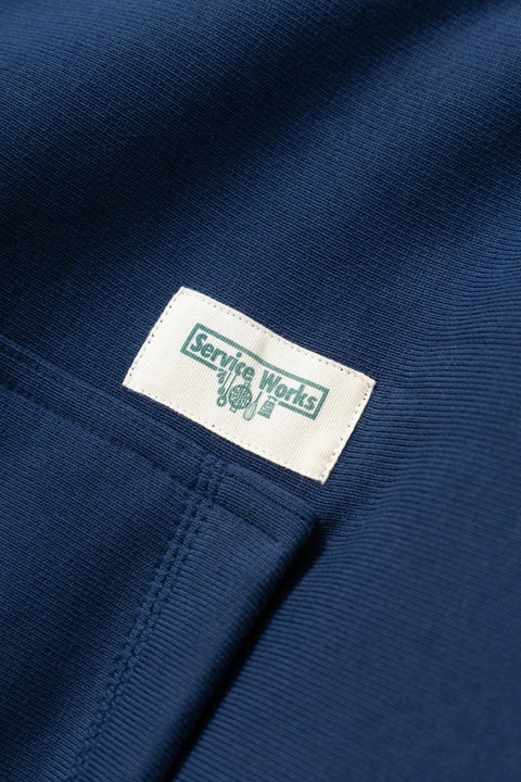 Service Works SW122 Contrast Stitch Hoodie - Navy