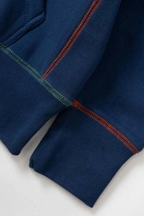 Service Works SW122 Contrast Stitch Hoodie - Navy