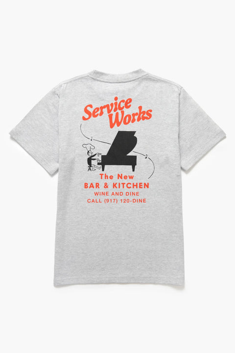 Service Works SW123 Bar + Kitchen Tee - Heather Grey