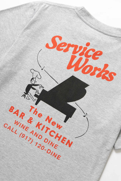 Service Works SW123 Bar + Kitchen Tee - Heather Grey