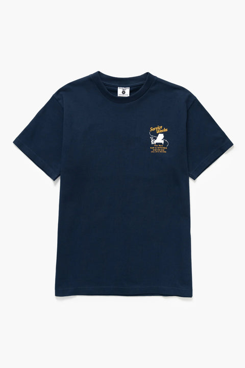 Service Works SW123 Bar + Kitchen Tee - Navy