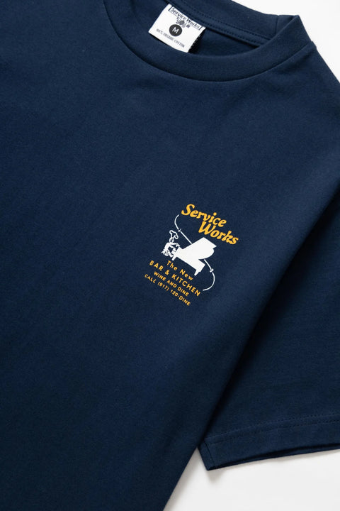 Service Works SW123 Bar + Kitchen Tee - Navy