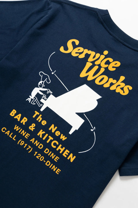 Service Works SW123 Bar + Kitchen Tee - Navy