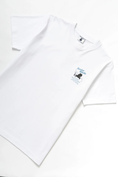 Service Works SW123 Bar + Kitchen Tee - White