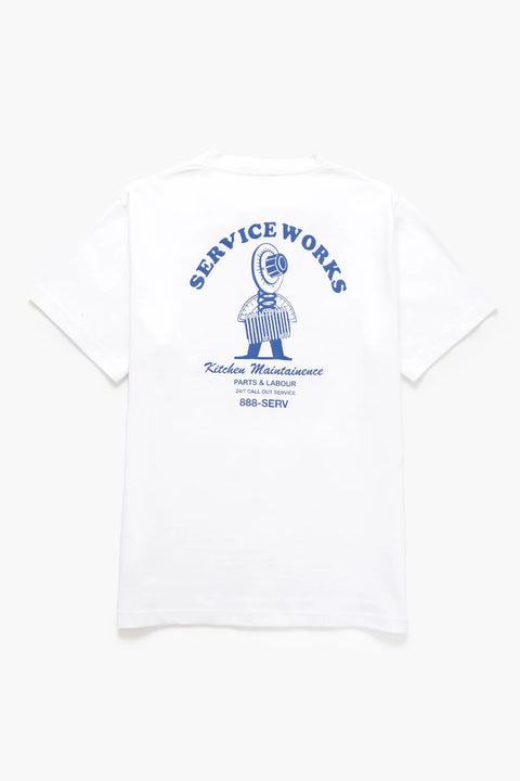 Service Works SW129 Maintenance Tee - White