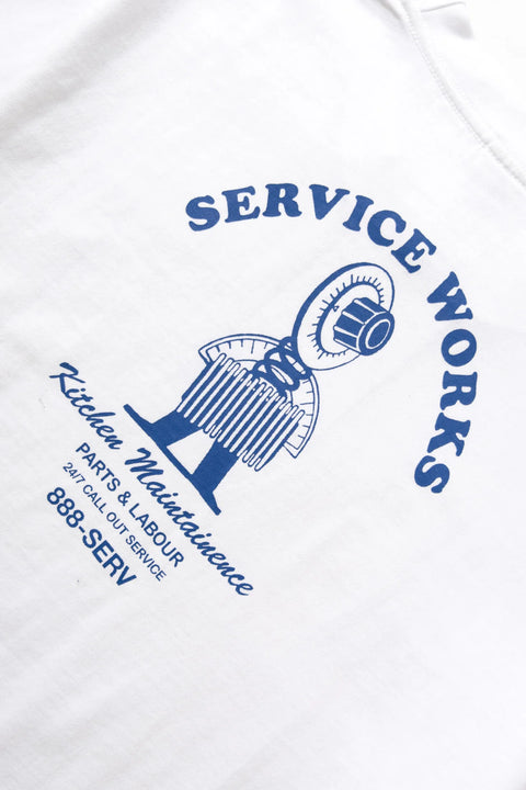 Service Works SW129 Maintenance Tee - White
