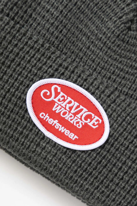 Service Works SW133 Waffle Patch Beanie - Grey