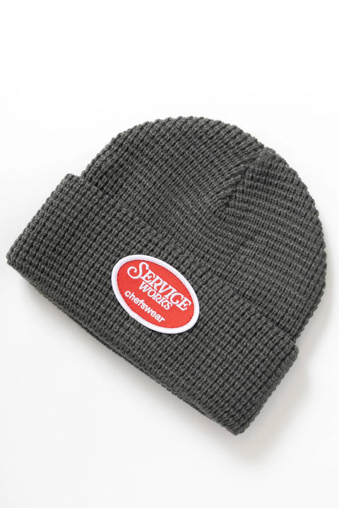 Service Works SW133 Waffle Patch Beanie - Grey