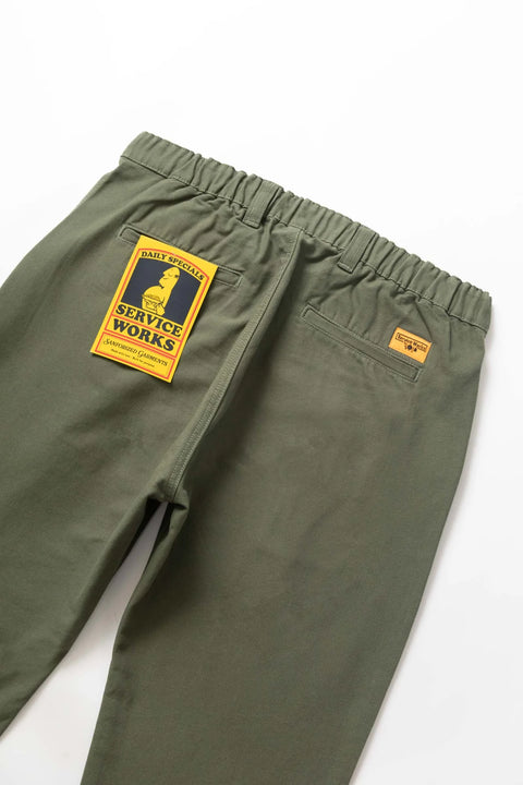 Service Works SW168 Canvas Waiter Pants - Olive