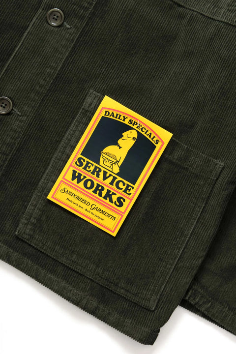 Service Works SW171 Corduroy Chore Shirt - Coppice