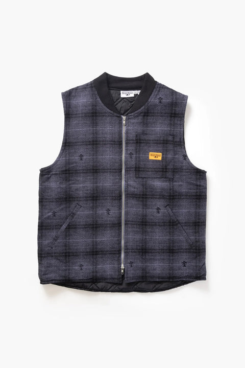 Service Works SW176 Thistle Plaid Work Vest - Black