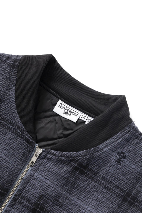Service Works SW176 Thistle Plaid Work Vest - Black
