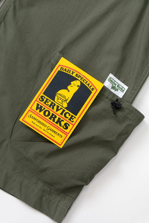 Service Works SW196 Gardeners Vest In Olive