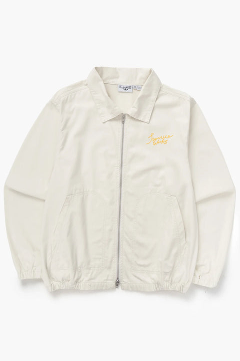 Service Works SW197 Twill Work Jacket In Off-White