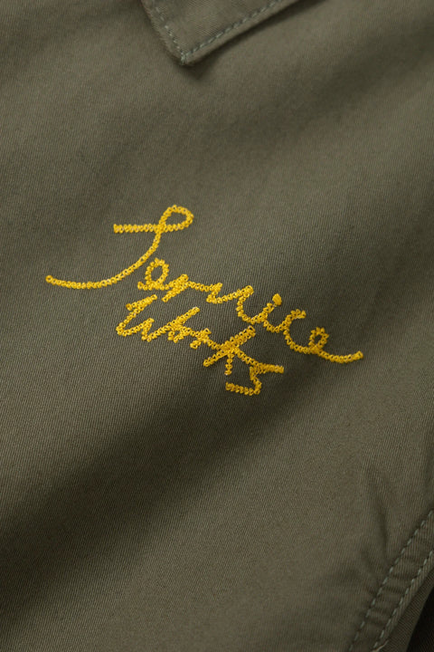 Service Works SW197 Twill Work Jacket In Olive
