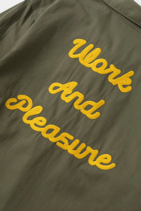 Service Works SW197 Twill Work Jacket In Olive