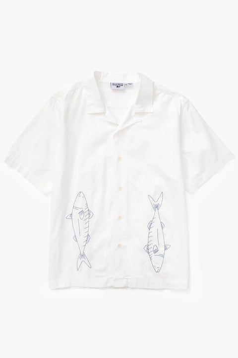 Service Works SW221 Mackerel Shirt In Off-White